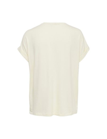 CAMISETA ONLMOSTER S/S O-NECK TOP NOOS JRS Antique White