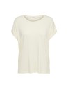 CAMISETA ONLMOSTER S/S O-NECK TOP NOOS JRS Antique White