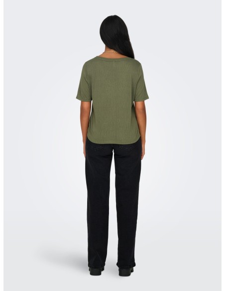 CAMISETA ONLELISE S/S V-NECK TOP JRS NOOS Kalamata