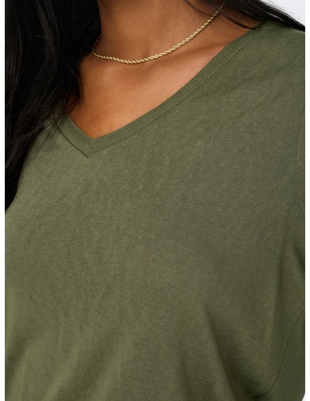 CAMISETA ONLELISE S/S V-NECK TOP JRS NOOS Kalamata