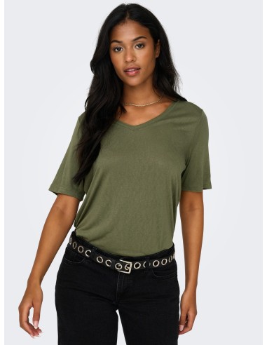 CAMISETA ONLELISE S/S V-NECK TOP JRS NOOS Kalamata