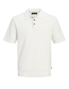 JPRBLURILEY KNIT POLO SS SN Cloud Dancer