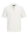 JPRBLURILEY KNIT POLO SS SN Cloud Dancer