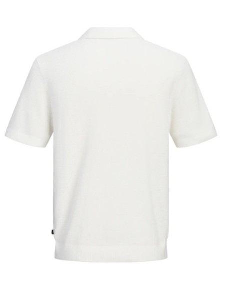 JPRBLURILEY KNIT POLO SS SN Cloud Dancer