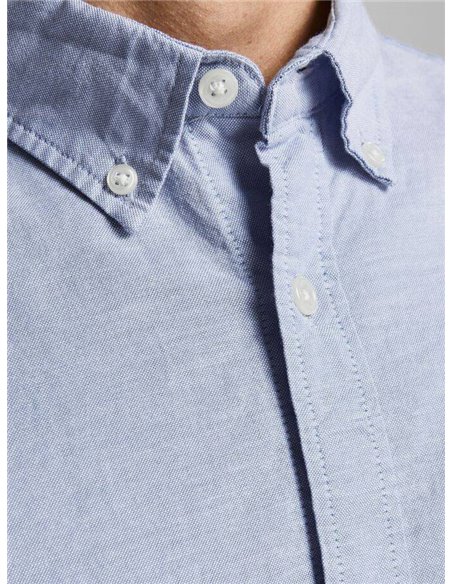 CAMISA DE MANGA LARGA JJEOXFORD Cashmere/Celeste