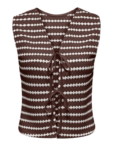 ONLEVA S/L SHORT STRIPE VEST JRS Shopping Bag Cloud dancer