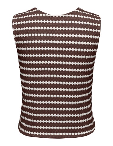 ONLEVA S/L SHORT STRIPE VEST JRS Shopping Bag Cloud dancer
