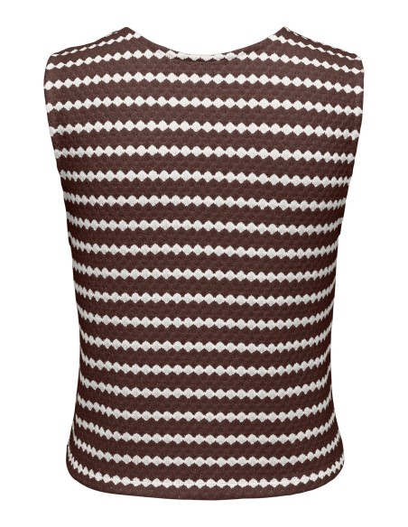 ONLEVA S/L SHORT STRIPE VEST JRS Shopping Bag Cloud dancer