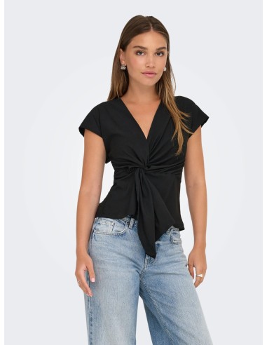 ONLSILJA S/L TWIST TOP JRS Black