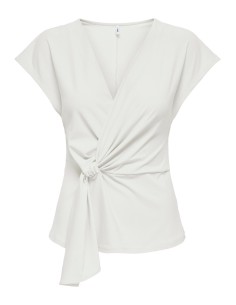 ONLSILJA S/L TWIST TOP JRS Cloud Dancer