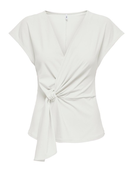 ONLSILJA S/L TWIST TOP JRS Cloud Dancer