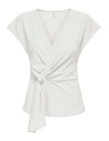 ONLSILJA S/L TWIST TOP JRS Cloud Dancer