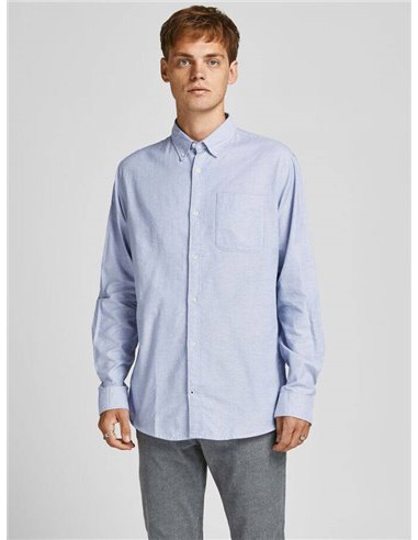 CAMISA DE MANGA LARGA JJEOXFORD Cashmere/Celeste