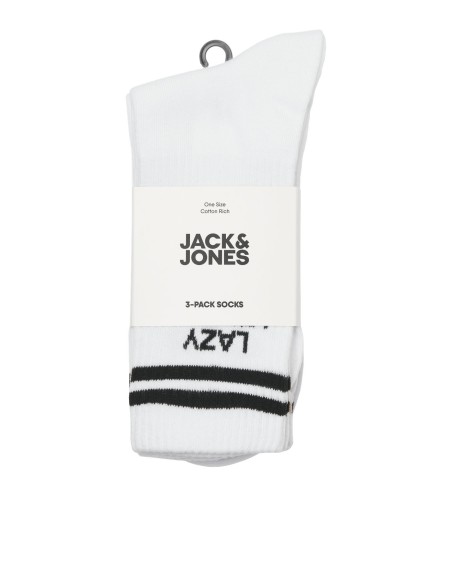 CALCETINES JACOLLIE STATEMENT 3 PACK SOCK LN White Lazy Legend - Zero Stress - Stay Cool