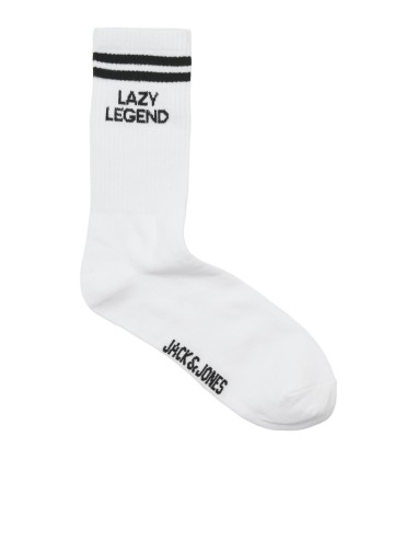 CALCETINES JACOLLIE STATEMENT 3 PACK SOCK LN White Lazy Legend - Zero Stress - Stay Cool