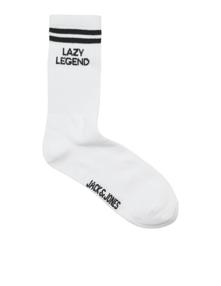 CALCETINES JACOLLIE STATEMENT 3 PACK SOCK LN White Lazy Legend - Zero Stress - Stay Cool