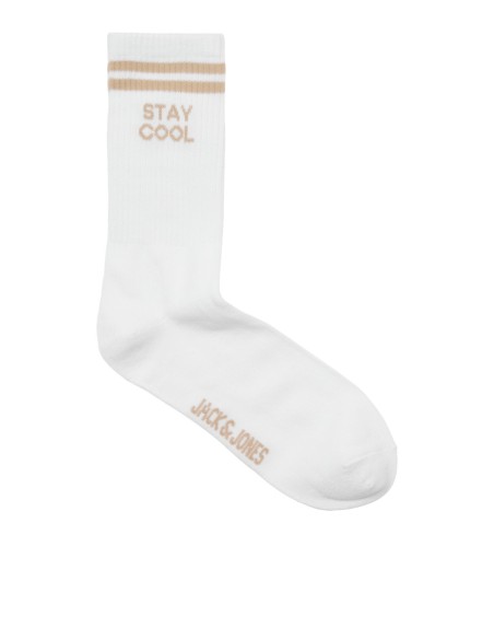CALCETINES JACOLLIE STATEMENT 3 PACK SOCK LN White Lazy Legend - Zero Stress - Stay Cool
