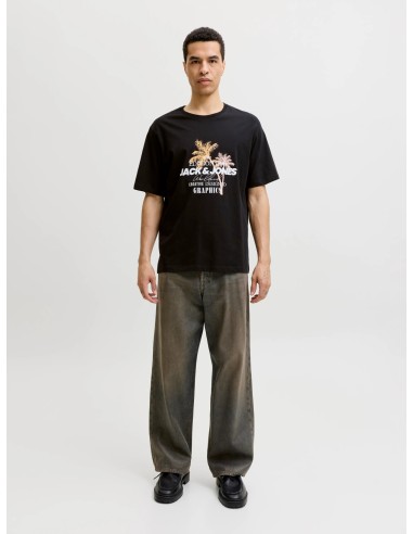 CAMISETA JJGRADIENT PRINT TEE SS CREW NECK LN Black