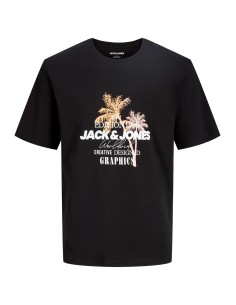CAMISETA JJGRADIENT PRINT TEE SS CREW NECK LN Black