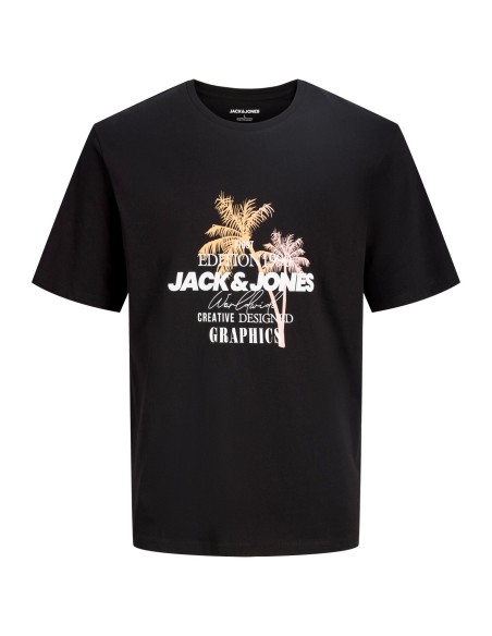 CAMISETA JJGRADIENT PRINT TEE SS CREW NECK LN Black