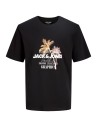 CAMISETA JJGRADIENT PRINT TEE SS CREW NECK LN Black