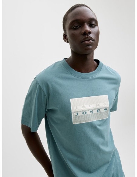 CAMISETA JCOFUSION DOTS PRINT TEE SS CREW SN North Atlantic