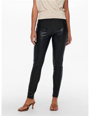 LEGGINGS DE PIEL onlJESSIE Black/Negro