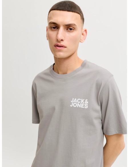 CAMISETA JJECORP LOGO TEE SS O-NECK NOOS Ultimate Grey Small Print