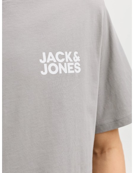 CAMISETA JJECORP LOGO TEE SS O-NECK NOOS Ultimate Grey Small Print
