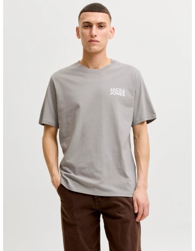 CAMISETA JJECORP LOGO TEE SS O-NECK NOOS Ultimate Grey Small Print