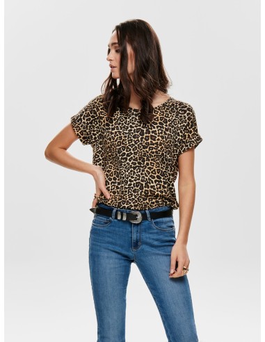 CAMISETA ONLMOSTER AOP S/S TOP NOOS JRS Black LEO AOP