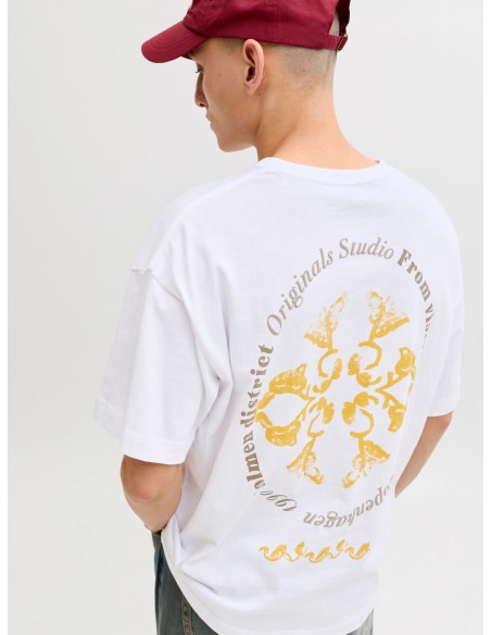 CAMISETA JORMONTAUK BACK GRAPHIC TEE SSCN EA26 SN Bright White W. BANDANA