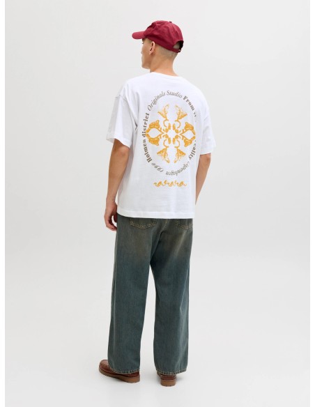 CAMISETA JORMONTAUK BACK GRAPHIC TEE SSCN EA26 SN Bright White W. BANDANA