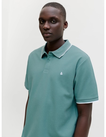 POLO JJEAUSTIN POLO SS NOOS Mineral Blue Play