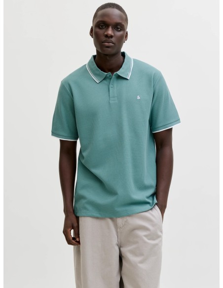 POLO JJEAUSTIN POLO SS NOOS Mineral Blue Play