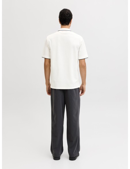 POLO JPRBLUALVES SS POLO SN Cloud Dancer SOLID