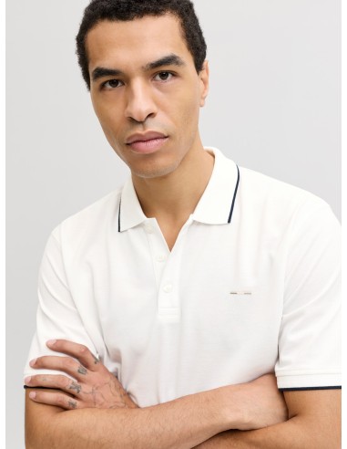 POLO JPRBLUALVES SS POLO SN Cloud Dancer SOLID