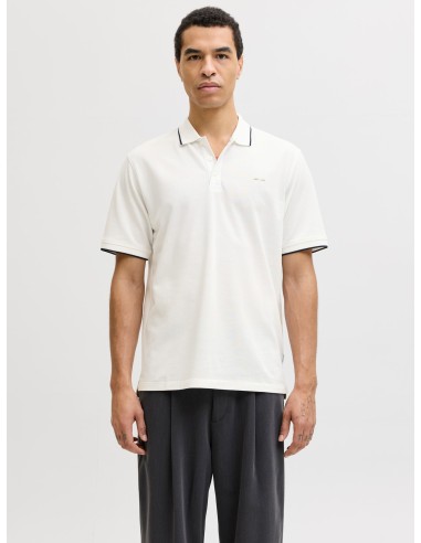 POLO JPRBLUALVES SS POLO SN Cloud Dancer SOLID