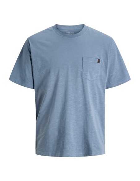 CAMISETA  JJEDOVER SLUB TEE SS NOOS Blue Mirage