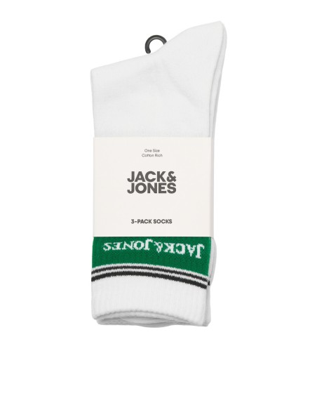CALCETINES JACVIK TENNIS SOCKS 3 PACK BTS White White - White