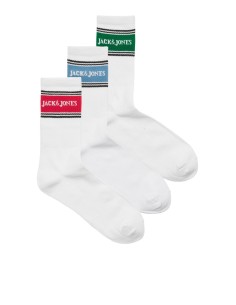 CALCETINES JACVIK TENNIS SOCKS 3 PACK BTS White White - White 2