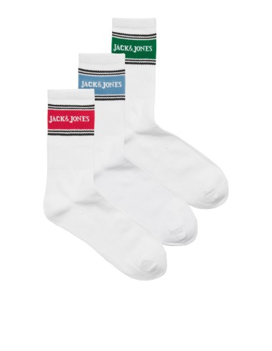 CALCETINES JACVIK TENNIS SOCKS 3 PACK BTS White White - White