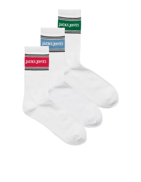 CALCETINES JACVIK TENNIS SOCKS 3 PACK BTS White White - White