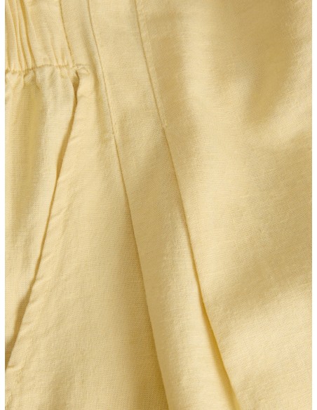 JXALMIRA LINEN BLEND HW SHORTS WVN LN Sunlight