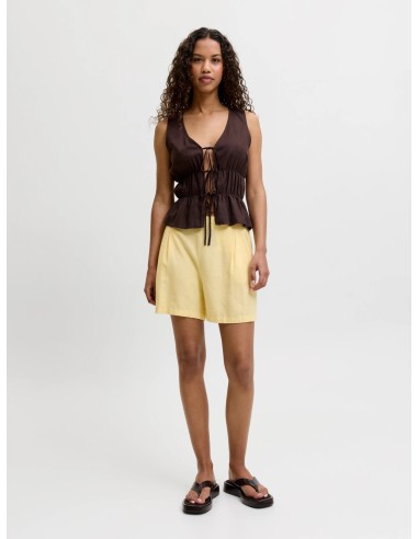JXALMIRA LINEN BLEND HW SHORTS WVN LN Sunlight