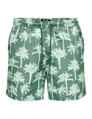 ONSTEDSWIM SHORT PALMS AOP Dark Forest
