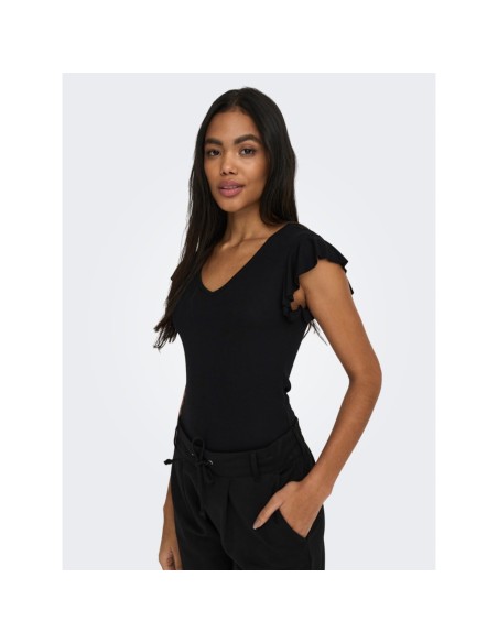 ONLBELIA CAP SLEEVE TOP JRS NOOS Black/Negro