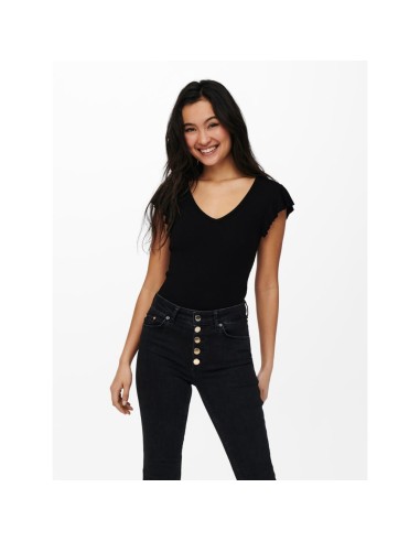 ONLBELIA CAP SLEEVE TOP JRS NOOS Black/Negro