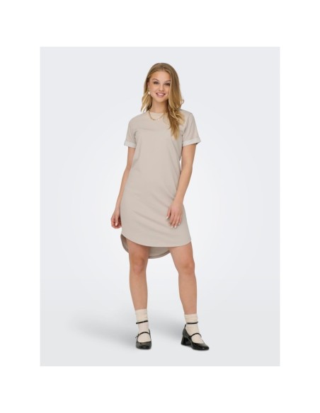 VESTIDO JDYIVY S/S DRESS JRS NOOS Chateau Gray