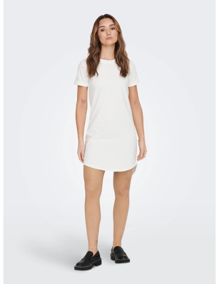 VESTIDO JDYIVY S/S DRESS JRS NOOS Cloud Dancer